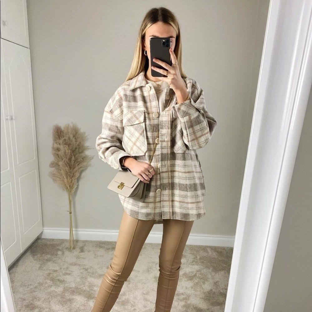 Zara plaid overshirt - Picture 4 of 16